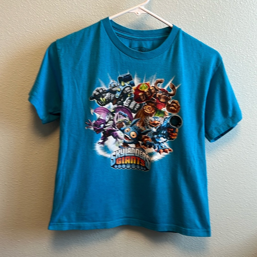Skylanders Giants (Zappar):  Blue T-shirt Boys Small